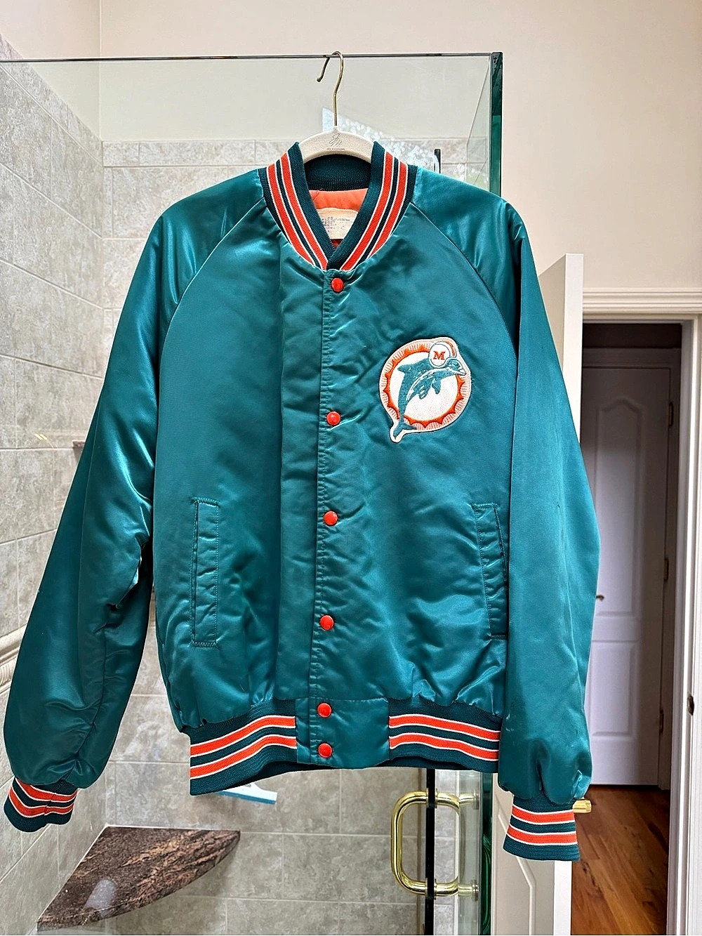 Chalk Line Miami Dolphins Vintage Satin Jacket Medium
